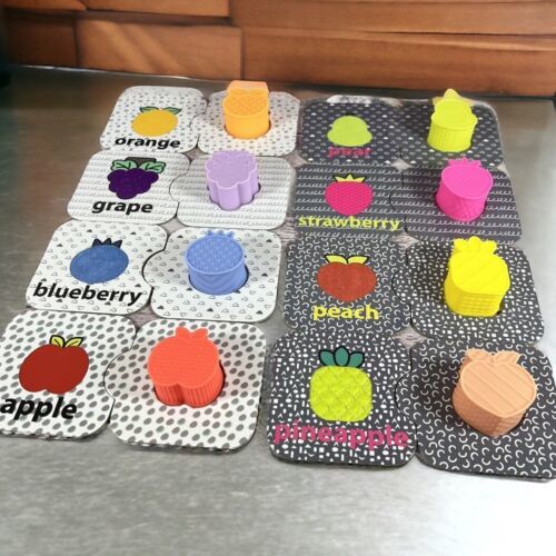 Infantino My 1st Sensory & Shapes Puzzle Set 24pcs Teaches Color Words Patterns - $15.77