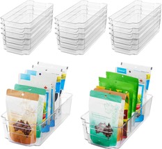 HOOJO Refrigerator Organizer Bins - 14pcs Clear Plastic Bins - £39.37 GBP