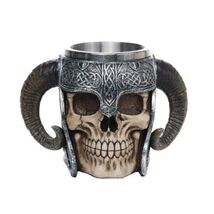 Skull Helmet Mug Cup New - $33.98