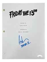 Ari Lehman Signed In Blue Friday The 13th Movie Script Jason 1 Inscribed JSA - £91.55 GBP