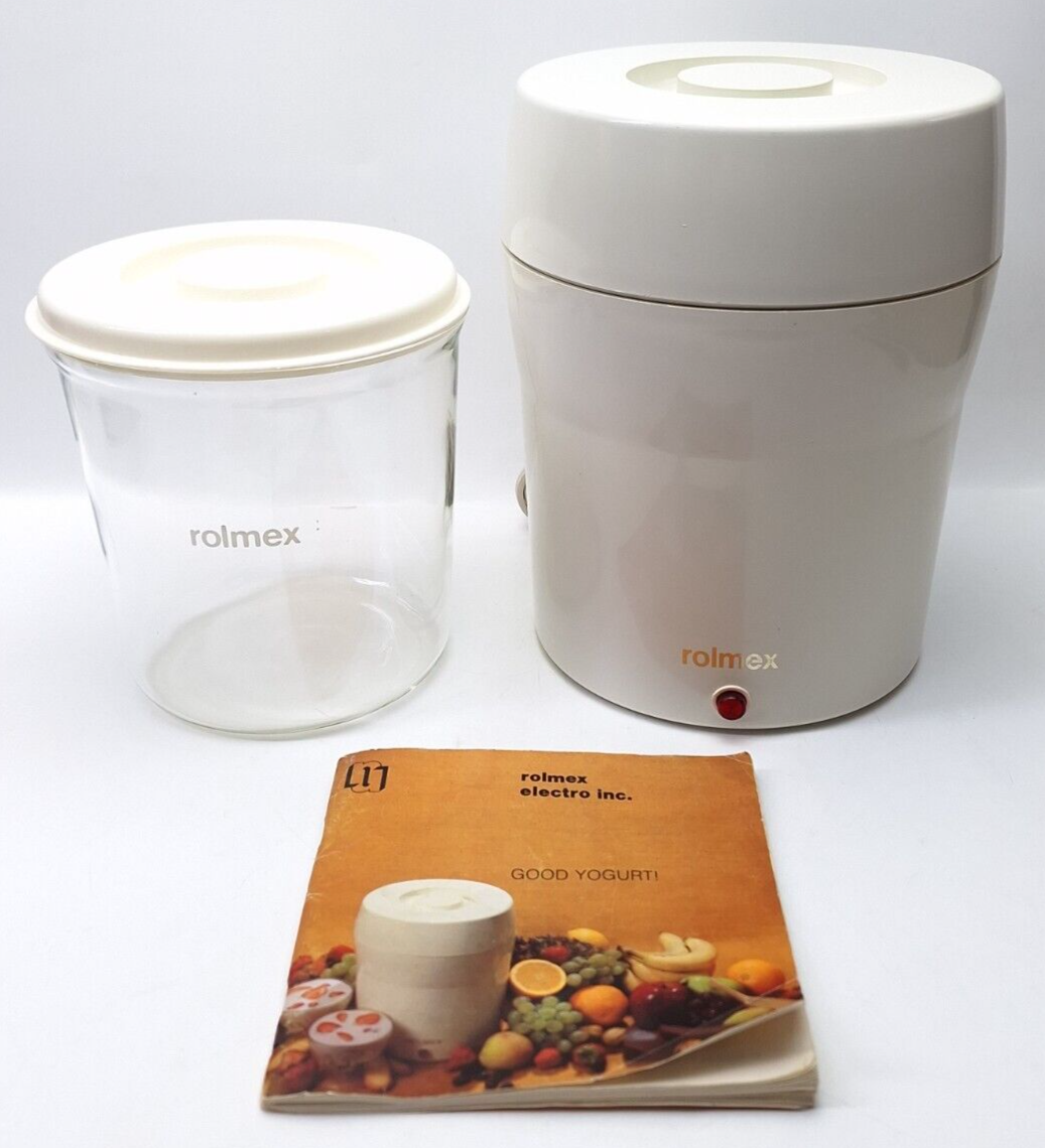 Yogourmet Rolmex Multi Electric Yogurt Maker White 2 Quart Glass