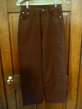 Unbranded Chocolate Brown Denim Bootcut Jeans - Size Small - £11.36 GBP