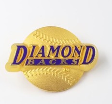 VTG Arizona Diamondbacks MLB Baseball Blue Gold Tone Dbacks Fan Pin Pete... - $13.99