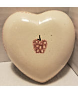 HEART SHAPED TRINKET DISH with APPLE - VALENTINE&#39;S DAY GIFT - £3.91 GBP