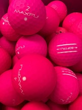 12 Pink Matte Finish Max Fli Near Mint Soft-Fli AAAA Golf Balls.. - £13.72 GBP