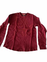 Mambo Australia Youth Boy Large Red Long Sleeve Cotton Shirt - $7.43