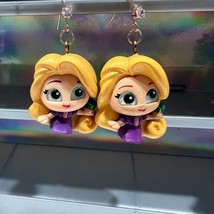 Disney Doorables Rapunzel Tangled Drop Earrings Rose Gold - $7.92