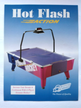 Hot Flash Air Hockey Table Promo PAPER Sales FLYER Advertising Sheet Arcade Game - £17.13 GBP