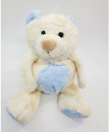 CVS Baby Cub Bear Cream &amp; Blue Beanbag Plush 11&quot; Stuffed Animal Toy B314 - $14.99