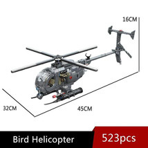 Bird Rocket Attack Helicopter Building Blocks Set Military MOC Bricks Toys Gifts - £32.68 GBP