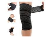 Extra Long Elastic Knee Wrap Compression Bandage Brace Support for Legs,... - $12.20