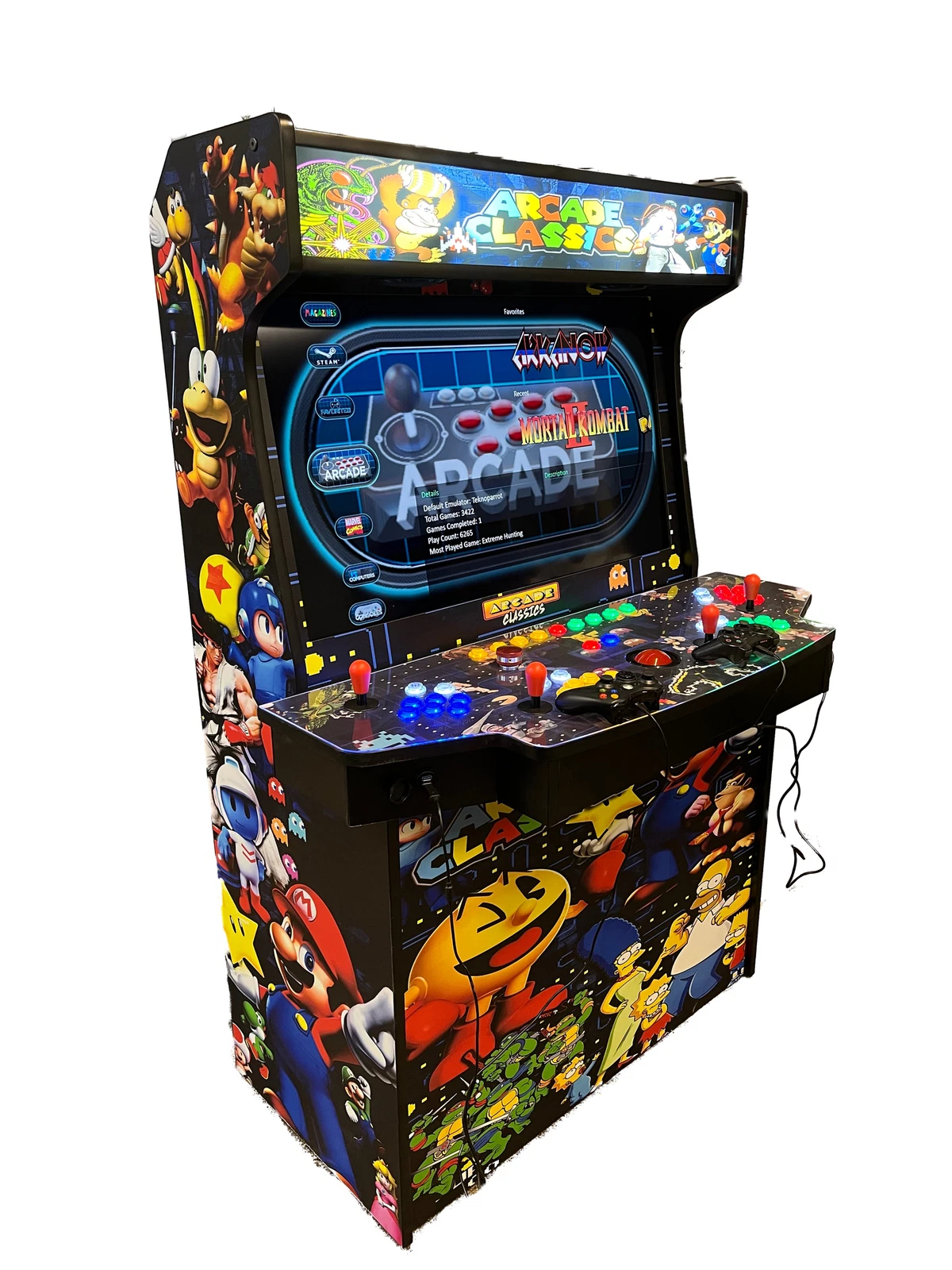 Multicade Four Player Upright 10,000 Games (Arcade Machine)  - $110,445.07 MXN