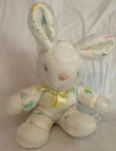 Vintage Bantam Plush White Baby Bunny Rabbit Bunnies On Pajamas Baby Toy... - $29.99
