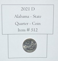 2021 D, Alabama State Quarter, # 512, quarter, vintage coins, rare coins... - $10.20