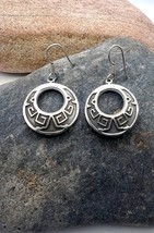 Vintage Mexico Southwestern Style Sterling Silver Dangle Earrings - £28.86 GBP