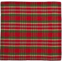 Bardwil Linens Vera Tartan  Christmas Holiday Napkin Set of 4 Plaid Red NEW - £8.78 GBP