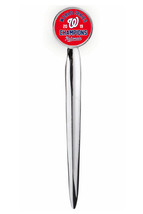 Washington Nationals World Series Champs Letter Opener Metal Silver with case - £11.12 GBP