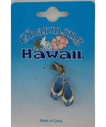 CHARMING HAWAII PERIWINKLE FLIP FLOP CHARM 1 PC MULTICOLOR LOBSTER CLAW ... - £1.57 GBP