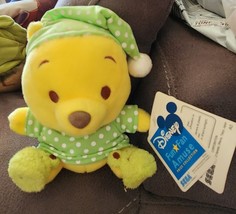 NWT Disney Fun Fan Amuse Sega Winnie The Pooh Bedtime Green Frog Pajama Plush 6&quot; - £39.50 GBP