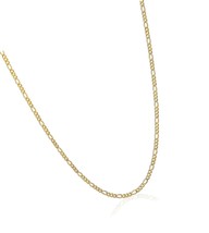 18K Gold Plated Figaro Chain Necklace 2MM, 2.5MM, and - £35.31 GBP
