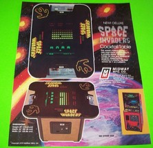 Space Invaders Deluxe FLYER Original Cocktail Table 1979 NOS Video Game Artwork - £20.52 GBP