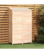 vidaXL Solid Fir Wood Garden Shed, Rustic Rectangular Storage, 8x6 Feet - $8,545.72 MXN