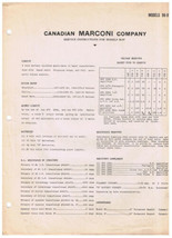 Canadian Marconi Radio Service Instructions Model 96-97 - $2.96