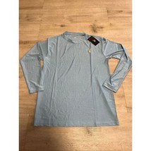 Spyder Loungewear Men&#39;s Long Sleeve Shirt Light Blue NWT Gym Sz M - $25.72