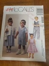 McCall&#39;s 2033 Toddlers 2-4 Rompers Dress Jacket Shirt 2033 UNCUT Pattern... - $108.47 MXN