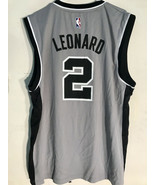 Adidas NBA Jersey San Antonio Spurs Kawhi Leonard Grey sz 2XL - $12.86