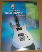 Joe Satriani Satch Boogie Kramer Pacer Guitar centerfold poster + James Hetfield - £3.32 GBP