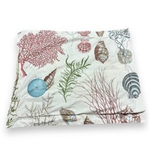 Pottery Barn Atlantic Pillow Sham Seashell Coral Sea Shell Foundations S... - £17.79 GBP