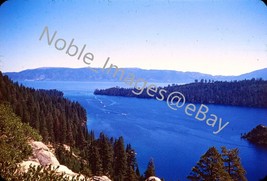 1970 Emerald Bay State Park Shoreline Mountains Lake Tahoe CA 35mm Slide - £3.15 GBP