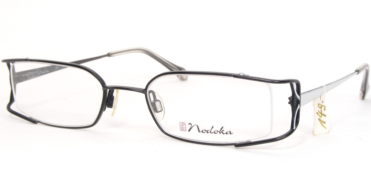 Nodoka Charmant ND10143 BK Negro/Blanco ÚNICO RARO GAFAS 48-19-140 - $95.78