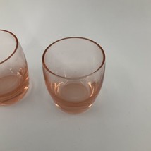 VTG Pink Crystal Shot Glasses Cordial Liqueur Depression Glass Set 3 Dainty EUC - £27.68 GBP