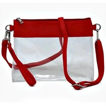 Mimi Wholesale women&#39;s clear game day crossbody wristlet in Red - size One Size - £29.27 GBP