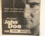 John Doe Tv Guide Print Ad Dominic Purcell TPA9 - £4.65 GBP