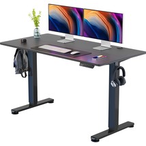 Height Adjustable Electric Standing Desk, 55 X 28 Inches Sit Stand Up Desk, Memo - £289.35 GBP