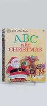 ABC is for CHRISTMAS Little Golden Book Jane Werner Watson 1974 108 - £8.34 GBP