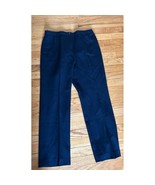 Classic Pendleton Petite Navy Blue 100% Virgin Wool Straight Leg Pants S... - $660.55 MXN