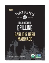 Watkins Organic Grilling Marinade, Garlic &amp;Herb Marinade Packs, Lot of 5 Packs - £6.83 GBP