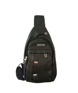 Classic Sling Shoulder Bag Canvas Messenger Sport Faux Leather Cross Bod... - £12.18 GBP