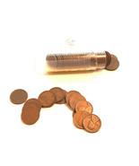 1928 D Lincoln Wheat Cent Roll 50 Coins Good To Fine Condition - £23.97 GBP