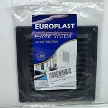 Europlast 6x6&quot; Black Air Vent Cover Plastic System Air Distribution Retu... - $12.38