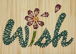 Wish      -Wood Stitch Art Kit - $23.66