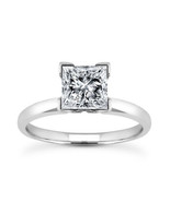 Solitaire 1.02 Carat Princess Cut Diamond Engagement Ring 14k White Gold... - €1.707,50 EUR