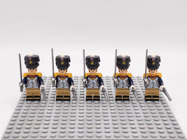 French army Officers of the French Infantry The Napoleonic Wars 5pcs Minifigures - £11.41 GBP