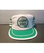 VTG NOS Quaker State Oil 3 Three Stripe Mesh Snapback Trucker Hat Cap USA - €37,34 EUR