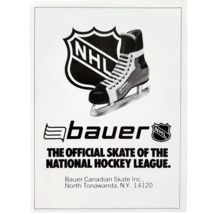 1972 Bauer Ice Skates NHL Advertisement North Tonawanda NY Vintage DWF22 - $375.23 MXN