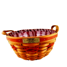 Longaberger Christmas Collection 1999 Edition Popcorn Basket Liner Protector - £19.14 GBP